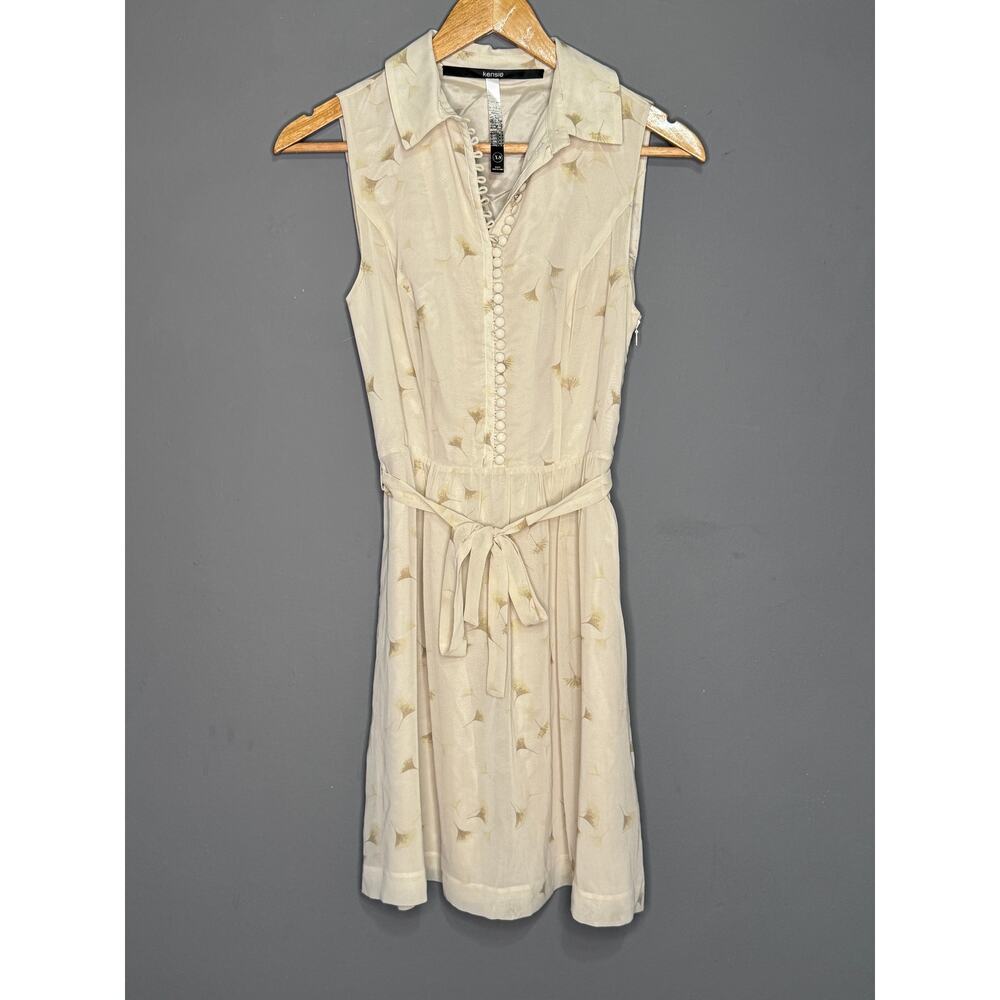 KENSIE Dress Button Down With Belt Strap Size: XS - Picture 1 of 4